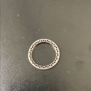 Pandora silver sparkle and hearts ring